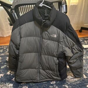 The North Face Men's Charcoal and Black Puffer Jacket